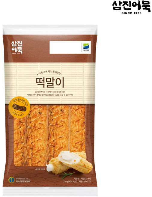 [삼진어묵] 떡말이 1봉 310g (6개입), 1개