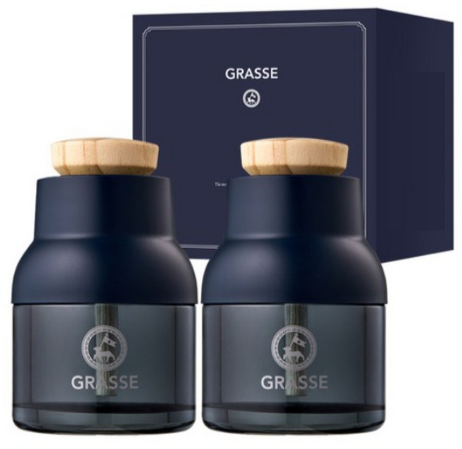 불스원 그라스 블루 차량용 방향제 90ml x 2p, 1개, 아쿠아향