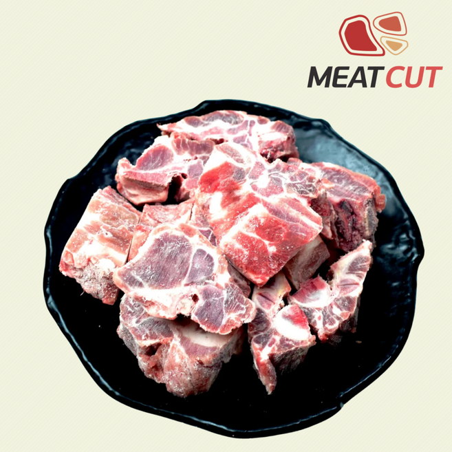 (내일도착) 미트컷 한돈 돼지고기 등뼈 감자탕용 찜용 슬라이스 소포장, 1개