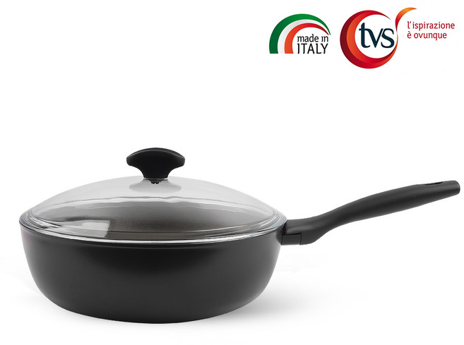 TVS 프로텍타 더블 IH 딥 FP 28cm / 인덕션, TVS 프로텍타 더블 IH 딥 FP 28cm+뚜껑, 상세 설명 참조, 1개