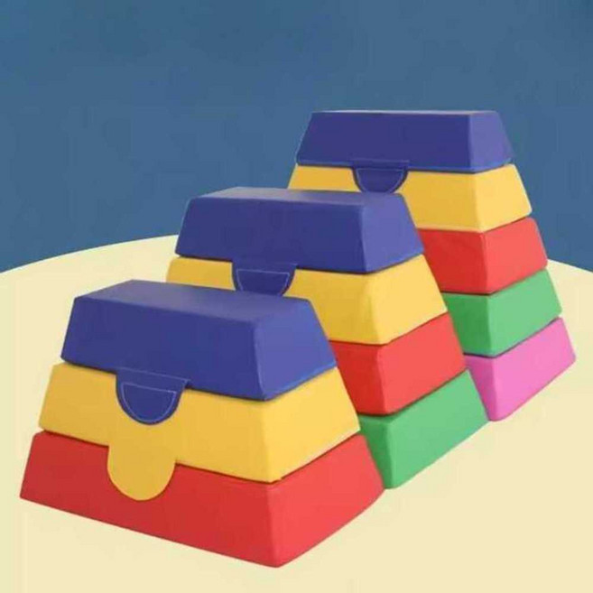 유치원 어린이집 교육 안전 유아 뜀틀 소프트 장애물 만들기 초등 입체 여름 재료 방과후, 1개, 1. 3단 75x40x20x50