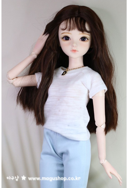 #구체관절인형옷(#도리스돌 60cm한정)스노우 반팔 티셔츠 *특가*(인형포함안됨)#마구샵#어린이날, 1개