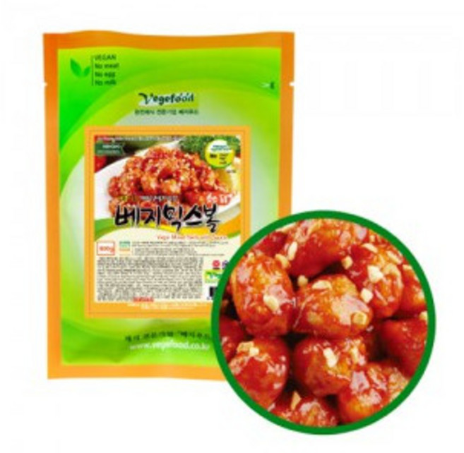 [냉동] 비건양념강정 400g (구 베지믹스볼), 1개
