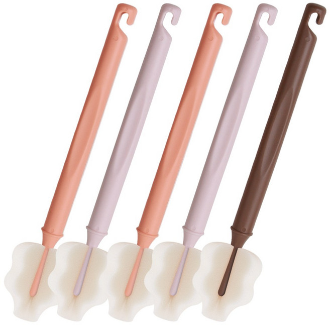 하이비 몽글이 롱 와이드 젖병솔, 따뜻한햇살, 5개