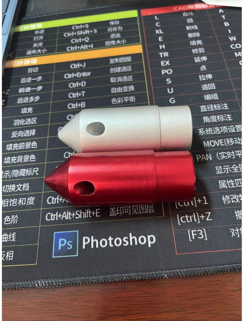 폴대 캠핑 천막 키트 조정 알루미늄 야외 지지대 타프 조절, 21 39mm 밑단 고정기 레드 하나