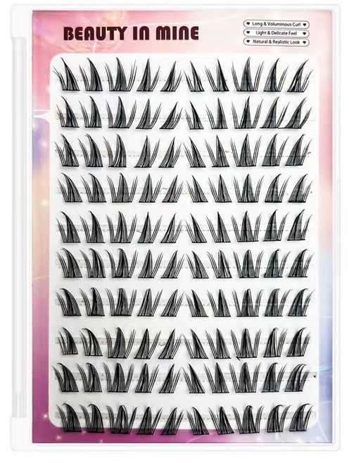 노글루 셀프 연장 3초 풀없이 붙이는 가닥 속눈썹 뷰티인마인, 1개, 버터플라이, 디자인