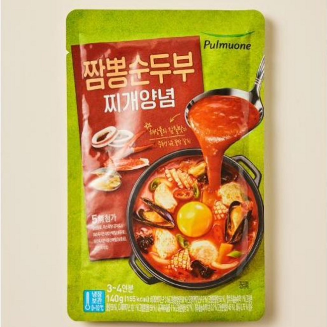 풀무원 짬뽕 순두부 찌개 양념, 3개, 140g