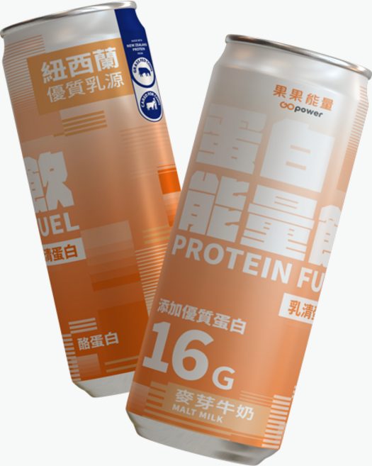 GOpower 蛋白能量飲 麥芽牛奶風味 高蛋白 健身補給, 24罐, 310ml