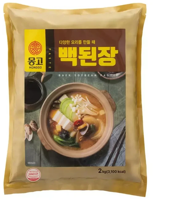 (1+3) 몽고식품 몽고백된장 2kg 4Set, 1개