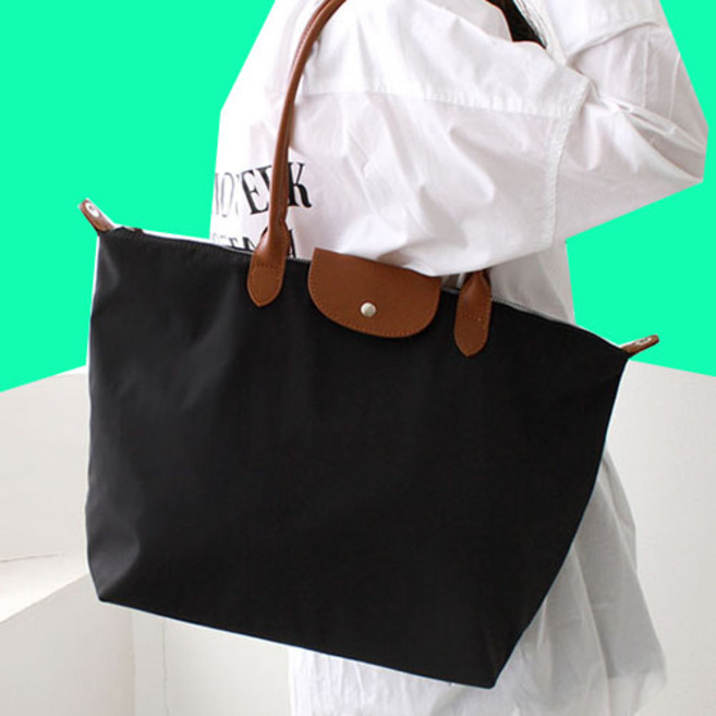 나일론 가벼운 여행 방수 빅사이즈 쇼퍼백 숄더백 ks001