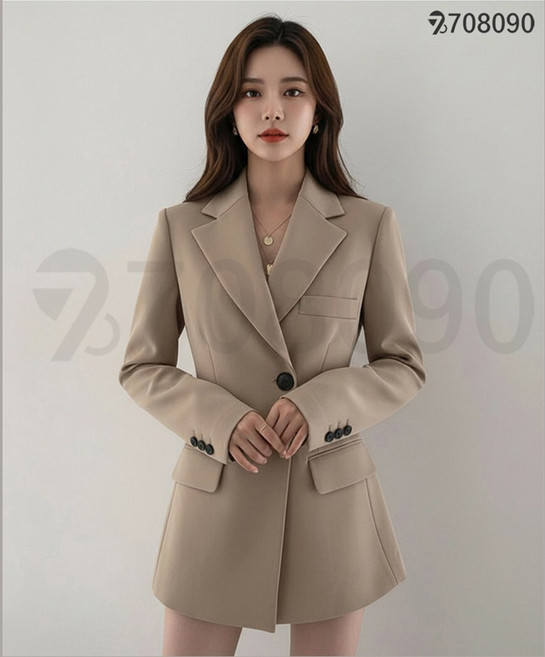 708090 가을 겨울 여성 트랜드 고급스러움 정장 자켓 슬림핏 캐주얼 재킷
