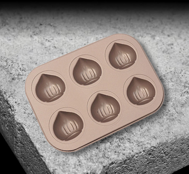 상하이 버터떡 밤모양 밤틀 팬 마들렌팬, 1개