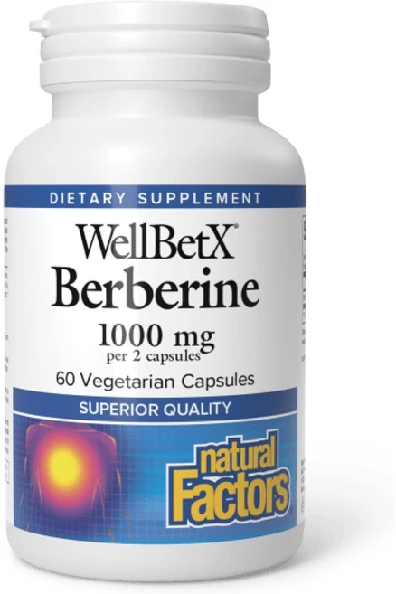 네추럴팩터스 베르베린 1000mg 베지테리안 캡슐, 2개 - 쿠팡