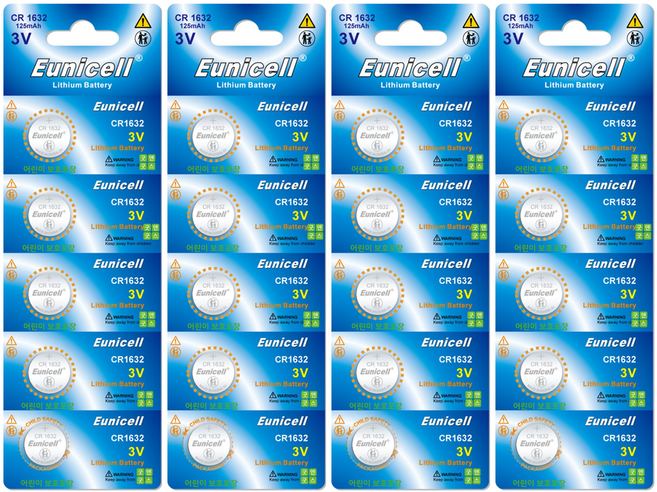 굿앤굿스 CR1632 유니셀 Eunicell 코인 건전지, 4개, 5매입