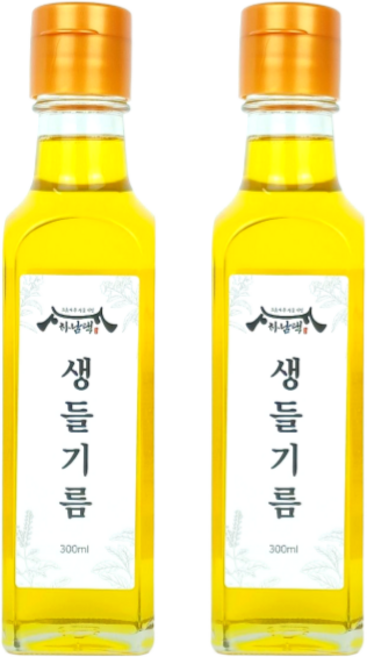 하남댁 건강지키미 저온압착 생들기름, 2개, 300ml