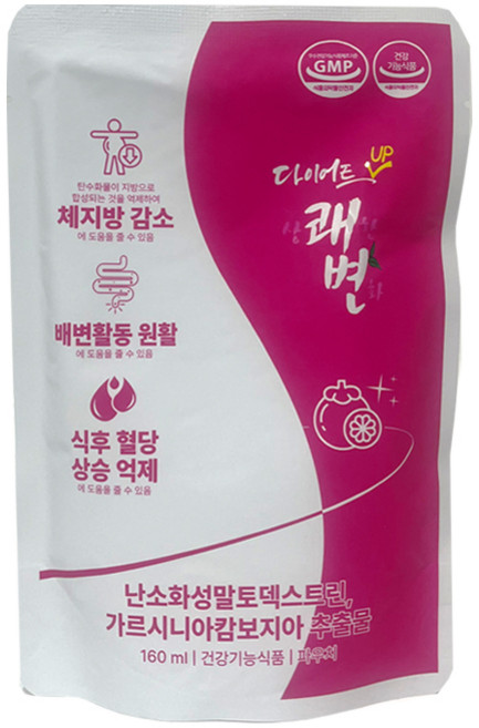 다이어트UP 상쾌한변화 파우치, 1개, 160ml