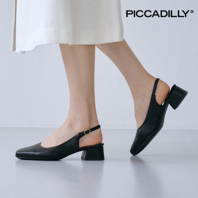 [피카딜리] [PICCADILLY] 160101 스퀘어슬링백_블랙(4.5cm)