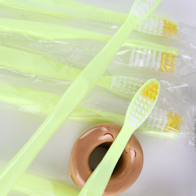 일회용칫솔 대용량 고급 미세모 개별포장 펜션 치과 치솔 모텔, 1000개, 1개입