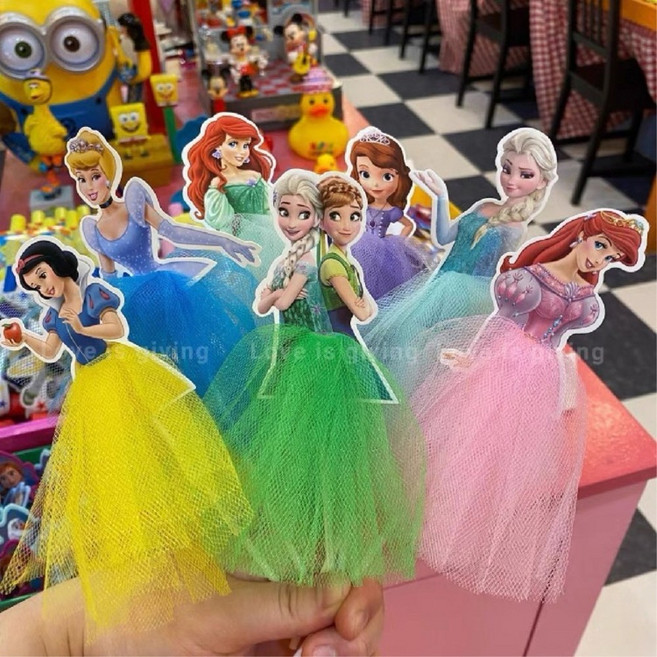 10종 공주토퍼 케이크토퍼 생일파티 케이크픽, 엘사