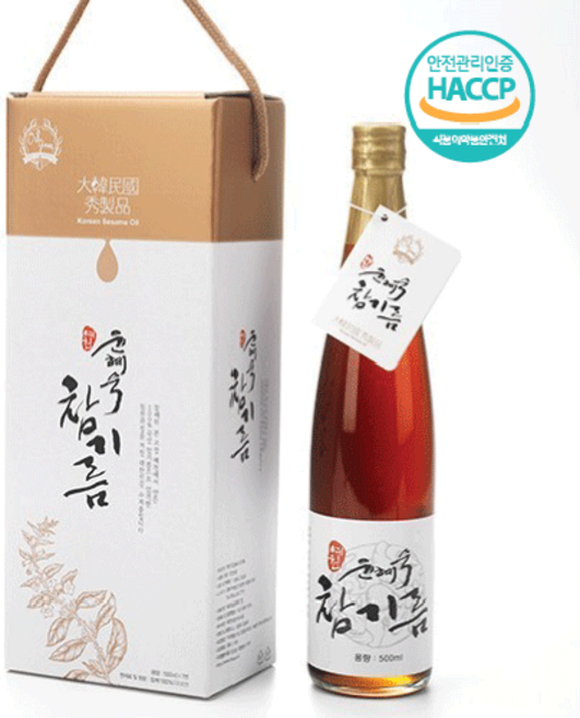 예천 윤혜숙 참기름 500ml 1병 (지함), 1세트