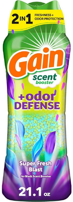 Gain Odor Defense Scent Booster Super Fresh Blast 블래스트 세탁 향기 부스터 21.1 온스