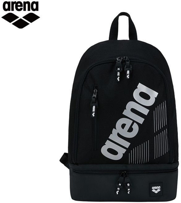아레나 경량 백팩 수영가방 23L ASS4736, 블랙/실버