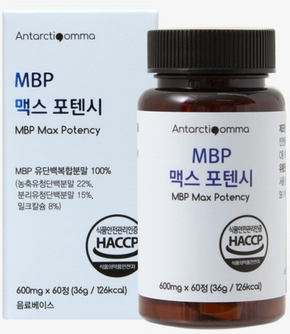 MBP 맥스 포텐시 600mg 60정 헬스베버리지, 1개, 36g