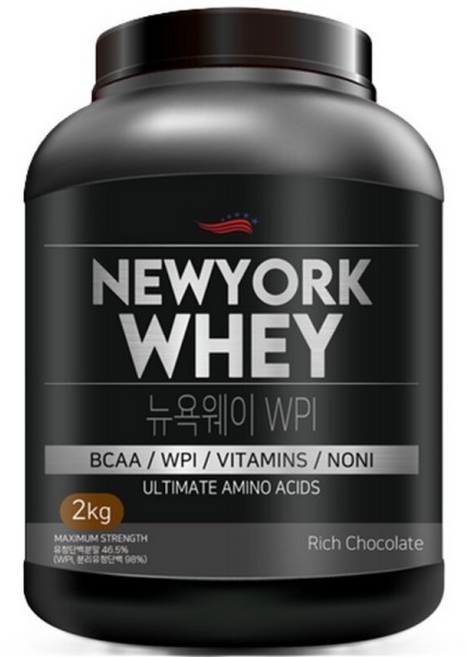 단백질 보충제 뉴욕웨이 WPI 초코맛 유당제로 프로틴, 1개, 2kg