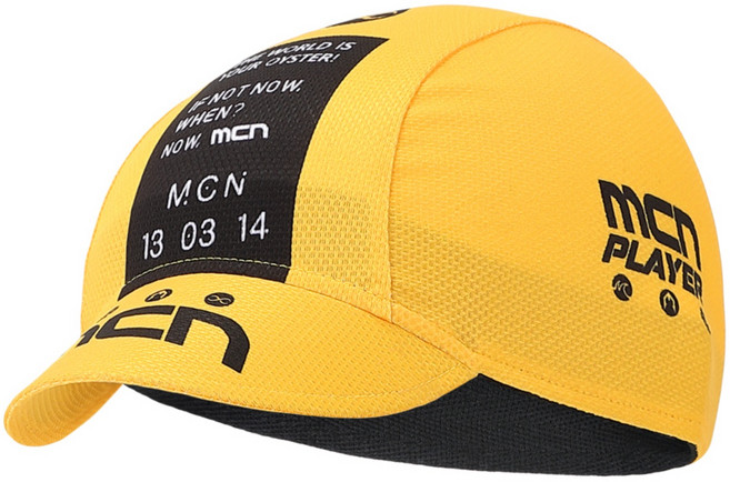 MCN 챙짧은모자 자전거모자 쪽모자 조각모 크롬옐로우, 1개