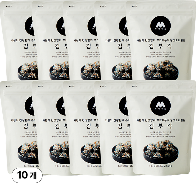 부각마을 수제 김부각 실속, 40g, 10개