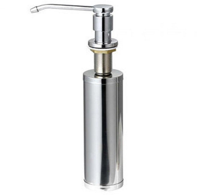 루미움 스텐 세제디스펜서 매립형 주방세제 물비누통 스테인리스 리필 핸드워시, 1개, 스테인리스(SUS)