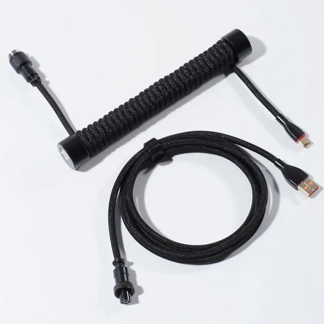 GravaStar USB-C 코일 케이블 키보드 그래버스터 USB 케이블 코일 모양 게이밍