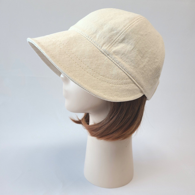 크보레 강록이네 봄 가을 면 여성벙거지모자 사이즈조절 벨크로모자