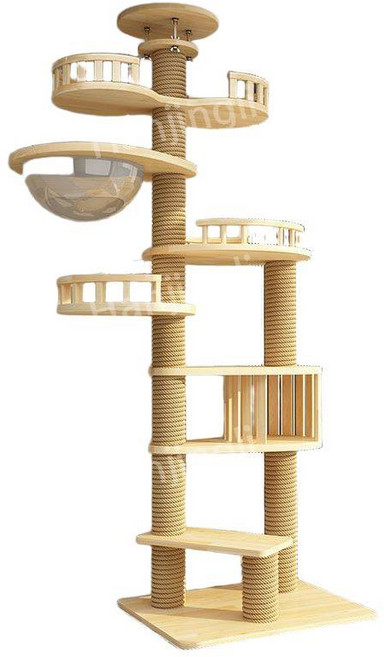 캣타워 대형 원목 타워 놀이터 선반 캣워크 패키지 고양이 캣폴 캣 벽타워, C