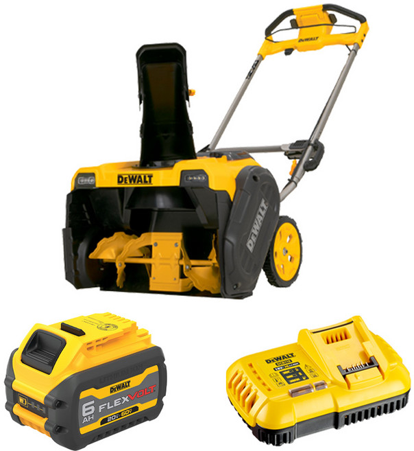 디월트 디월트 60V 충전 제설기 전동 무선 블로워 DCSNP2142T1 2A 배터리 1개 세트