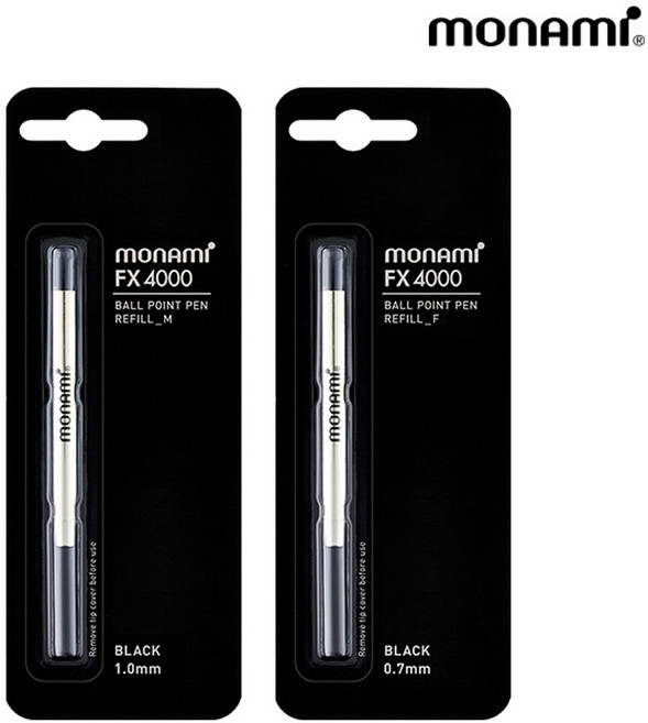 모나미 153 고급볼펜심 FX 4000 리필심 fx4000 153볼펜리필 1개입, 1.0mm 흑색, 1개
