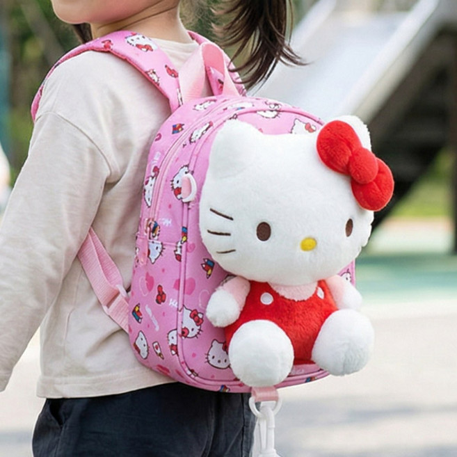 헬로키티 반입체 미아방지가방 핑크 인형가방 아기 조카선물