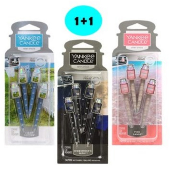 양키캔들 카벤트 스틱 차량용디퓨저, 2개, 핑크샌드