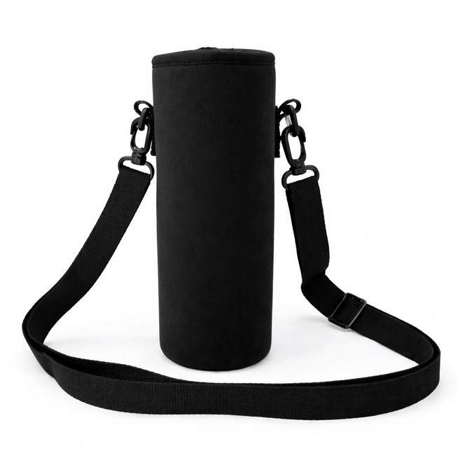 필트라이트 텀블러 파우치 보온병 커버 파우치 여름 운동용 산책용, 블랙, 1개
