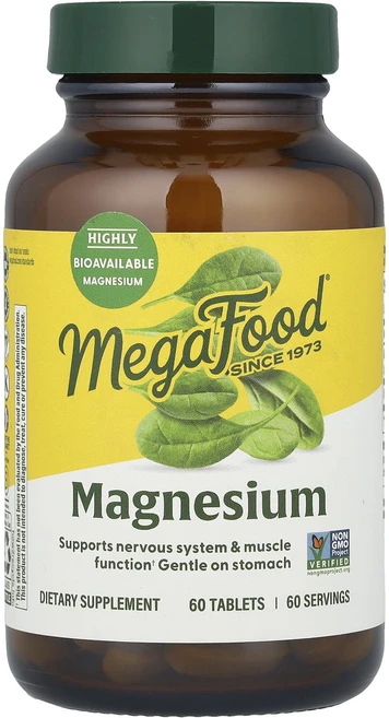 MegaFood 마그네슘 60정, 1개 - 쿠팡