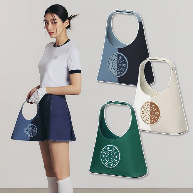 와이드앵글 여성 골프 가방 여자 골프 용품 파우치백 손가방 미니 토트백 WWP24B09, (G8) 그린