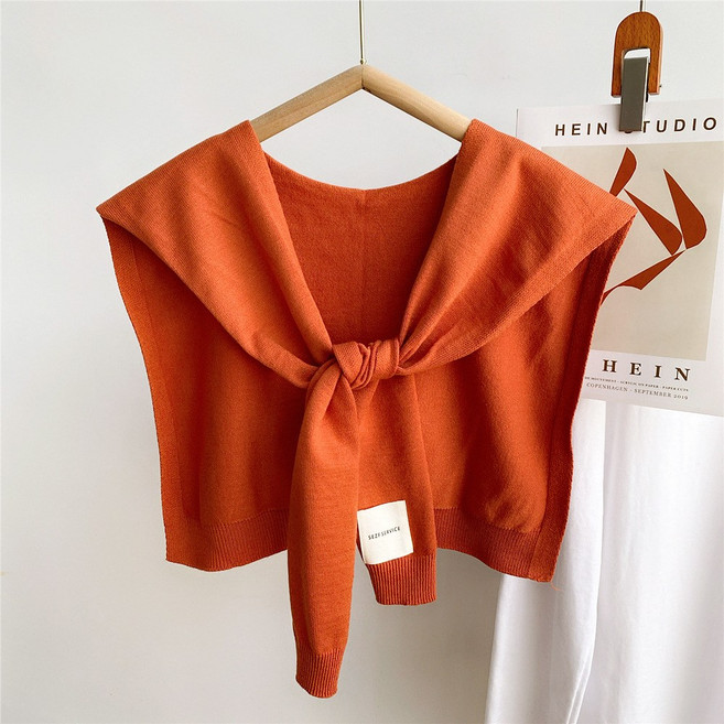 더블공주 파스텔 데일리 레이어드용 어깨숄 니트 가디건