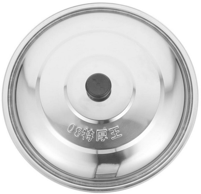 스테인레스 스틸 팬 뚜껑 범용 35cm 커버 프라이팬 조리기구 요리 돔 유리 냄비, [01] Assorted Color, 1개