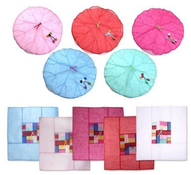 모시상보자기 원형 사각 밥상보 밥상덮개 상보자기 상보, 1개