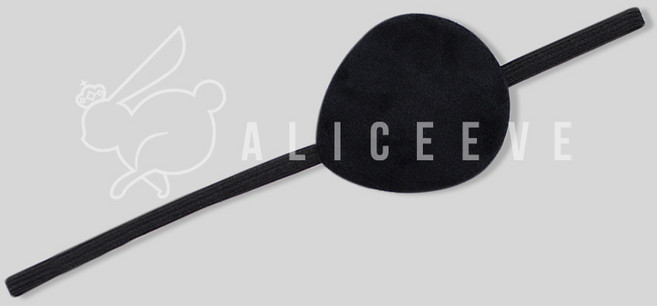 코스프레 소품용 안대 블랙 단면 입체형 캐릭터 코스튬 소품