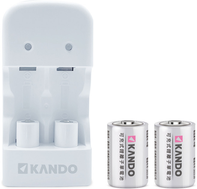 Kamera Kando CR2 CR123A 電池充電組 MU-123 輕巧便攜 安全可靠, 1個