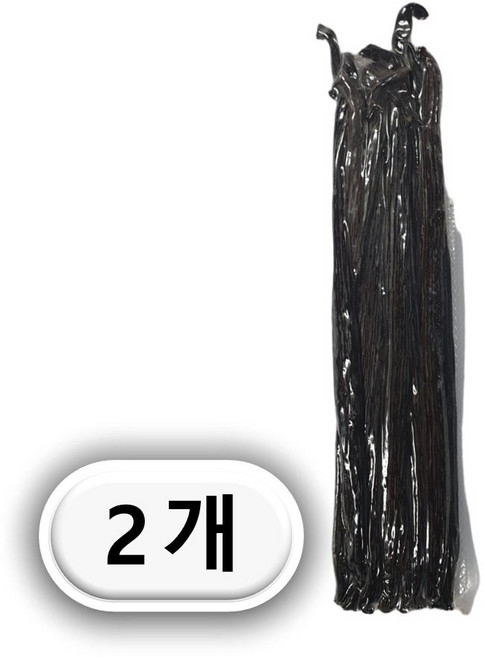 [원시림이 키운 천연 바닐라빈]익스트랙급 바닐라빈 파푸아뉴기니 부건빌 버번종 베이킹 커피, 2개, 50g