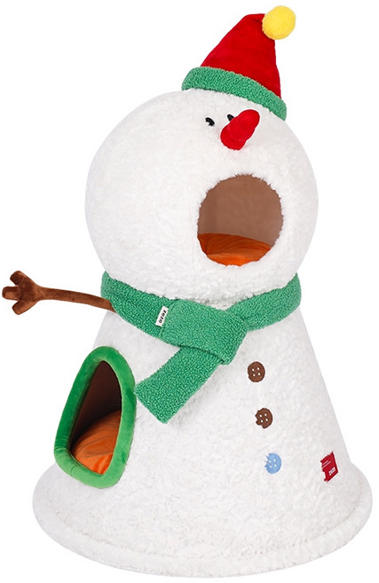 일공이오마켓 겨울 눈사람 고양이캣타워소형 고양이캣타워대형 캣폴 스크래처 대형고양이캣타워 럭셔리캣타워