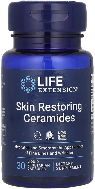 헁복하고 건강하세요 Life Extension 스킨 리스토어링 세라마이드 액상 베지 캡슐 30정 늘 챙기셔야합니다, 1개 - 쿠팡