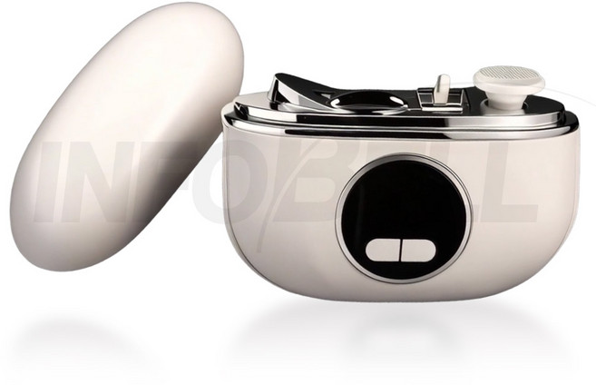 [TV홈쇼핑정품 인포벨]벨루아체 굿네일 무선 전동 손발톱 관리기 휴대용 간편 충전식 큐티클 굳은살 제거 정리, 1개, 화이트